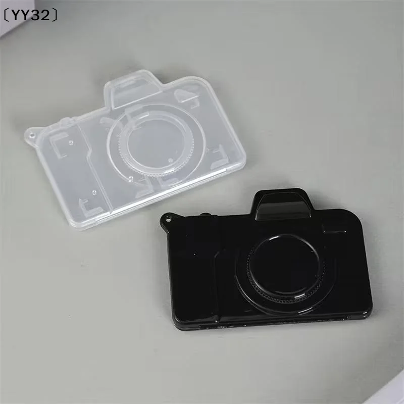 1/2pcs Camera-Shaped Compact Memory Card Holder Organizer Storage Box, Portable Electronic Accessories Card Case〔YY32〕