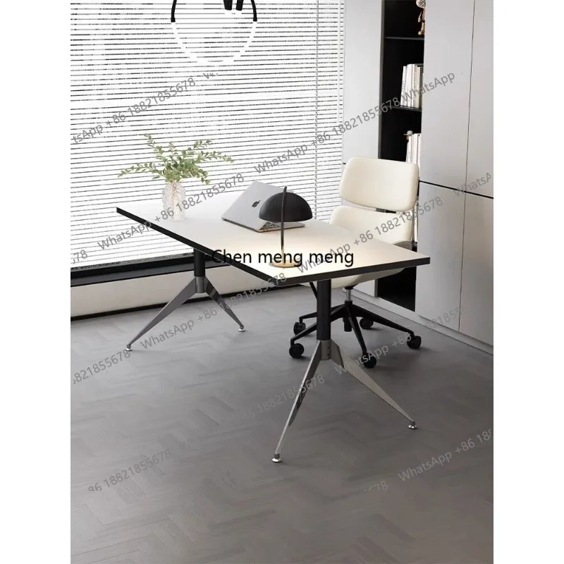 

Простой домашний стол, двойной, современный, в стиле лёгкой роскоши, для офиса, овальный конференц-стол, рабочий стол