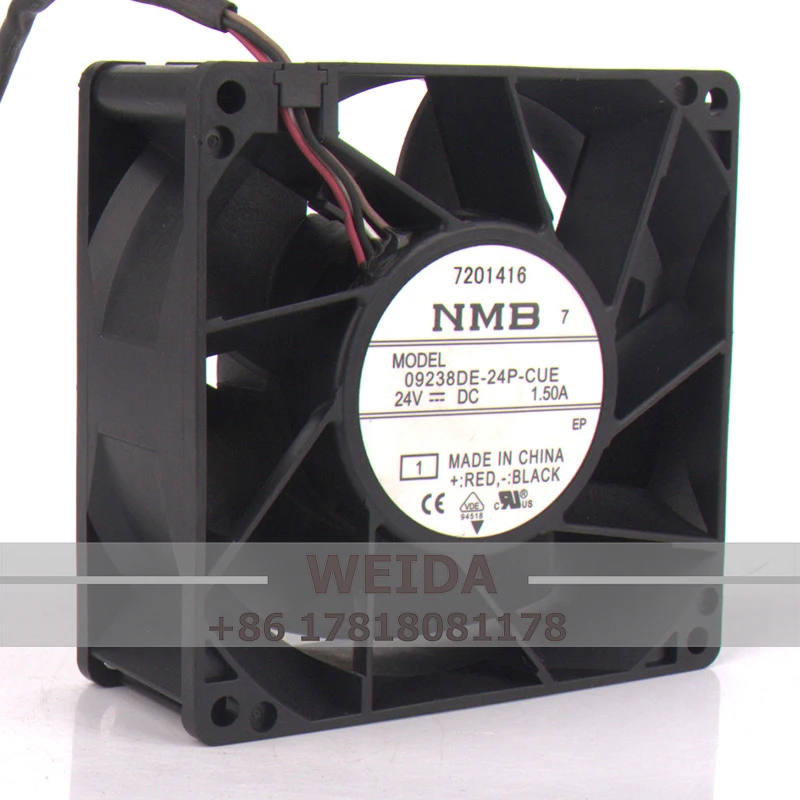 

Case fan NMB 09238DE-24P-CUE DC24V 1.5A 92X92X38MM 9CM 9238 Inverter axial flow centrifugal ventilation exhaust cooling fan