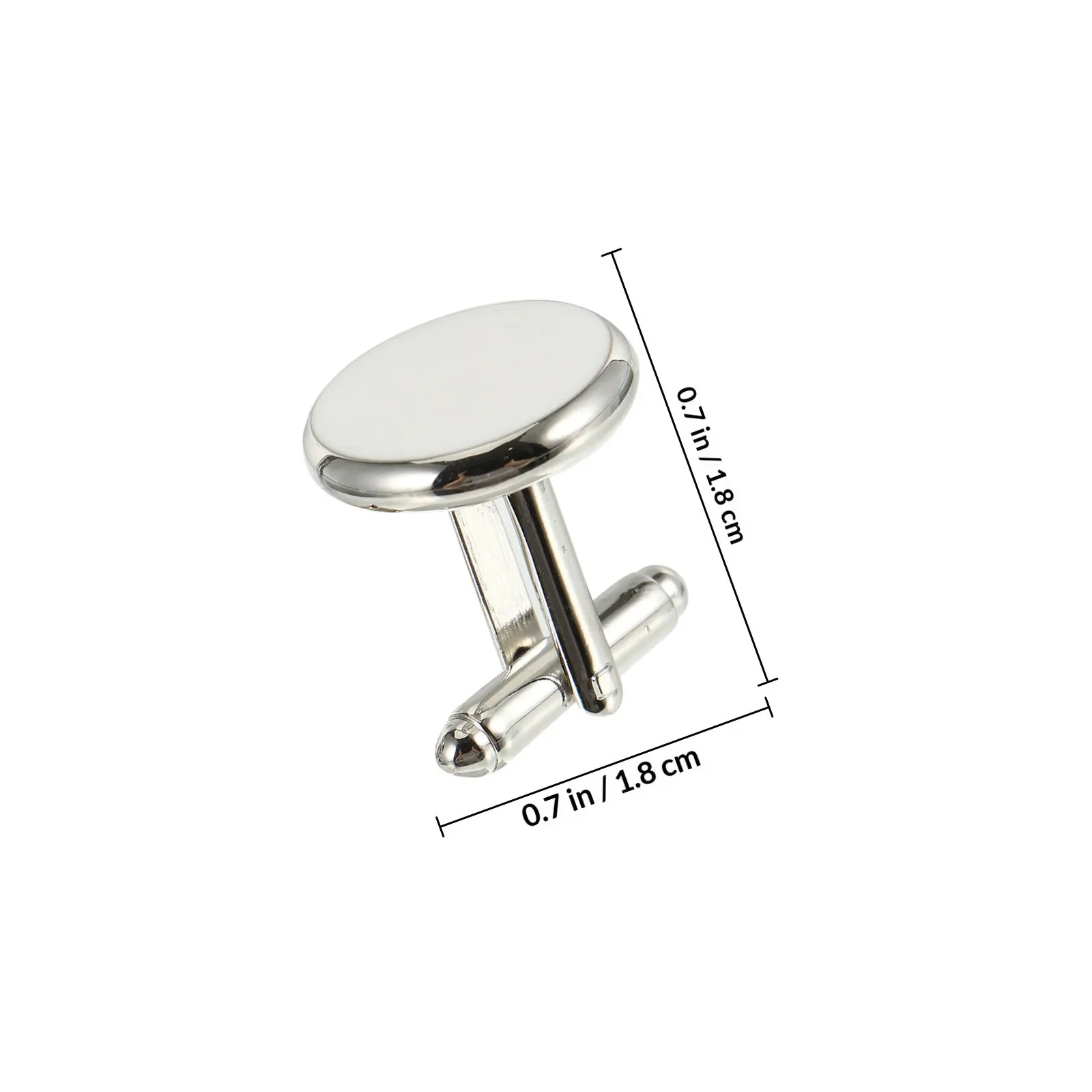 1Set Round Shape French Style Shirt Cuff Links Set Gold Tone Male Cuff Links Dripped Oil Process Rust Proof Elegant Classic
