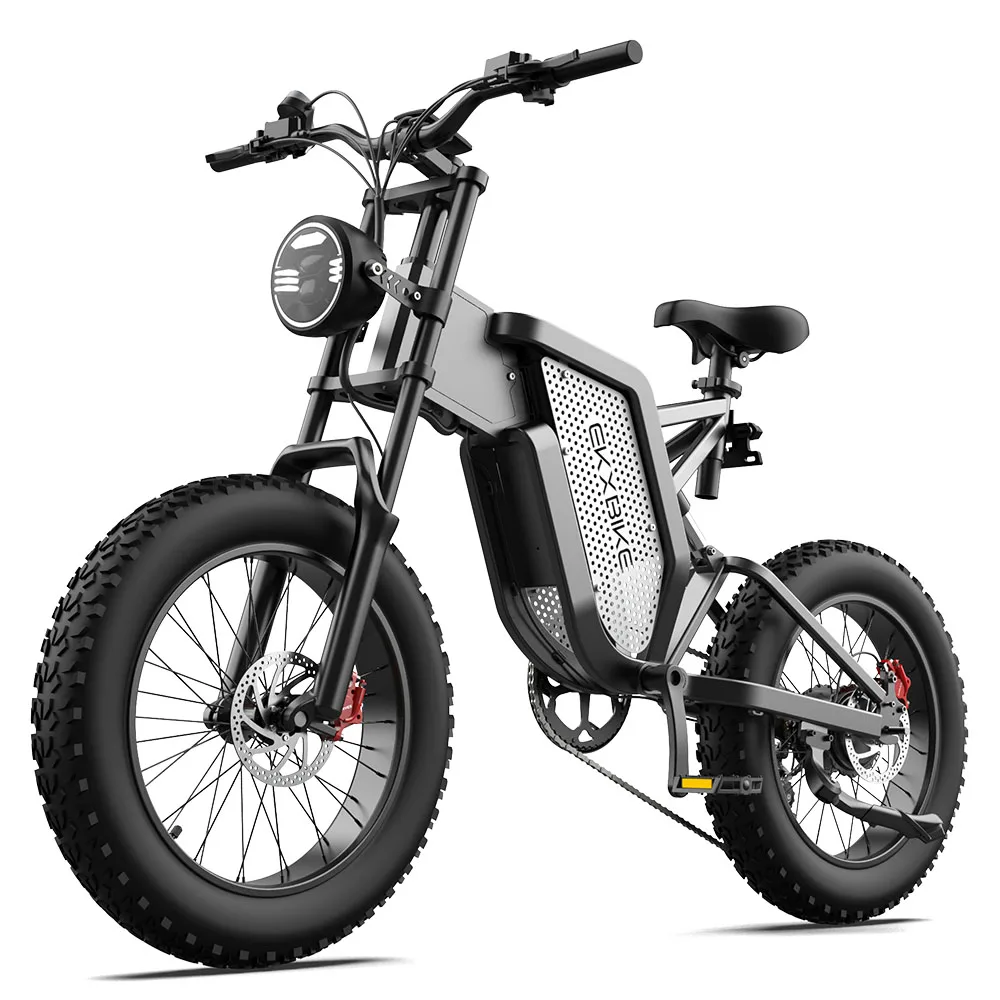 EKX X20 Electric Bicycle 35AH 2000W 48V Adult Mountain Ebike 20 Inch Mountain Moped Men's Road Hydraulic Oil Brake Electric Bike