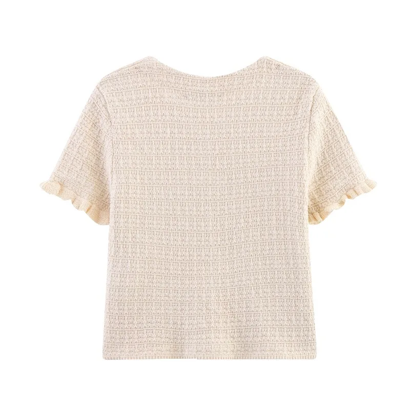 Новинка лета 2025 года, модный повседневный женский комплект платьев, вязаная куртка с вязаной юбкой с высокой талией, одежда, топ, вязаные полуплатья