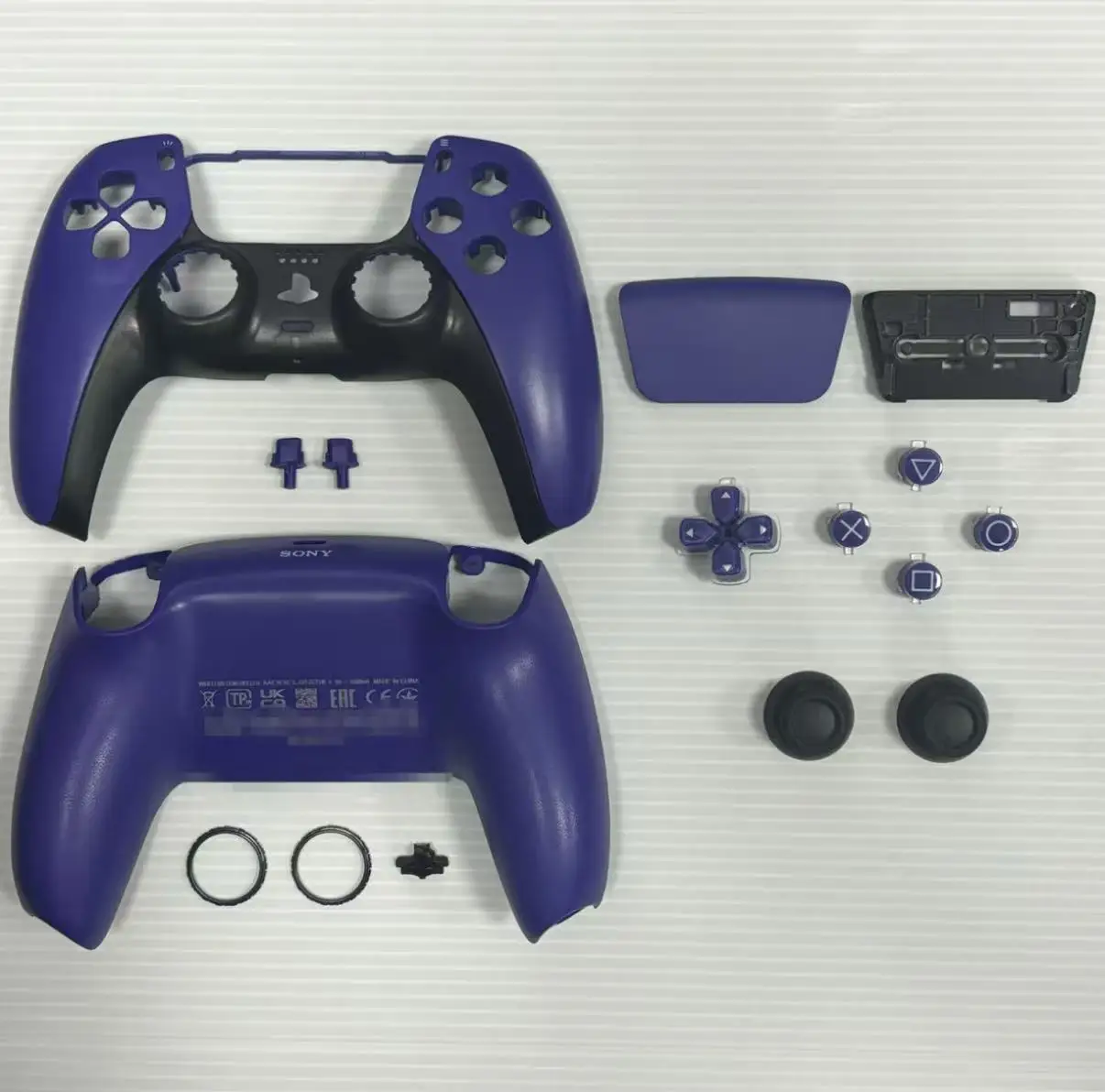 Hoogwaardige vervangende behuizing voor PS5-controller - Galactic Purple Limited Edition Custom Mod-behuizing