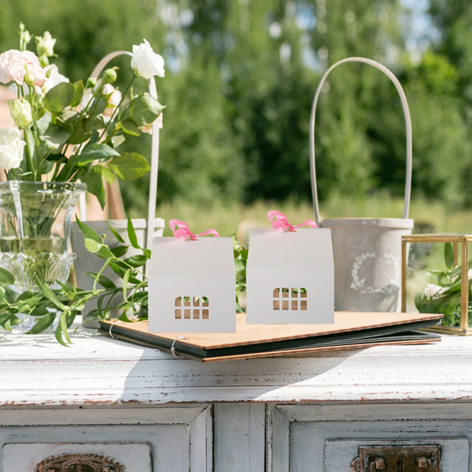 

12Pcs Small Gift Party Favor Cases Candy Holders Decoration for Bridal Shower Celebration Gift Box