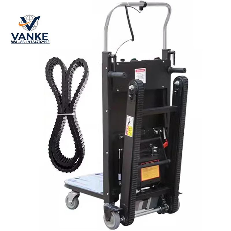 Electric stair climbing machine, moving goods up and down stairs, multi-functional crawler stair climbing transporter, carrying