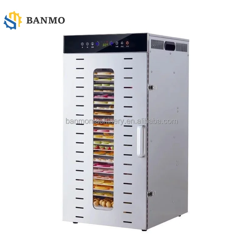 Versatile Fruit Vegetable Dehydrator Dries Fruits Veggies Herbs Meat and Snacks Home and Commercial Use with Adjustable Temp