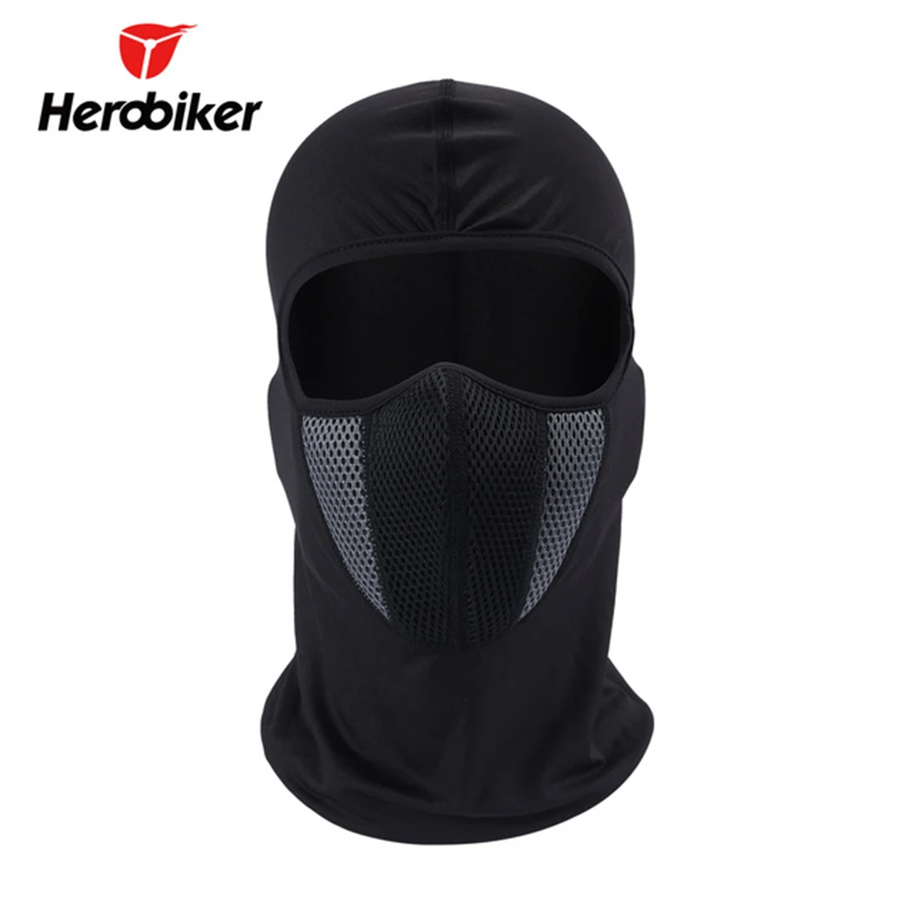 HEROBIKER Motorcycle Mask Face Shield Balaclava Full Face Mask Hood Mascara Maske Motorcycle Biker Mask Mascara Moto Bike Helmet