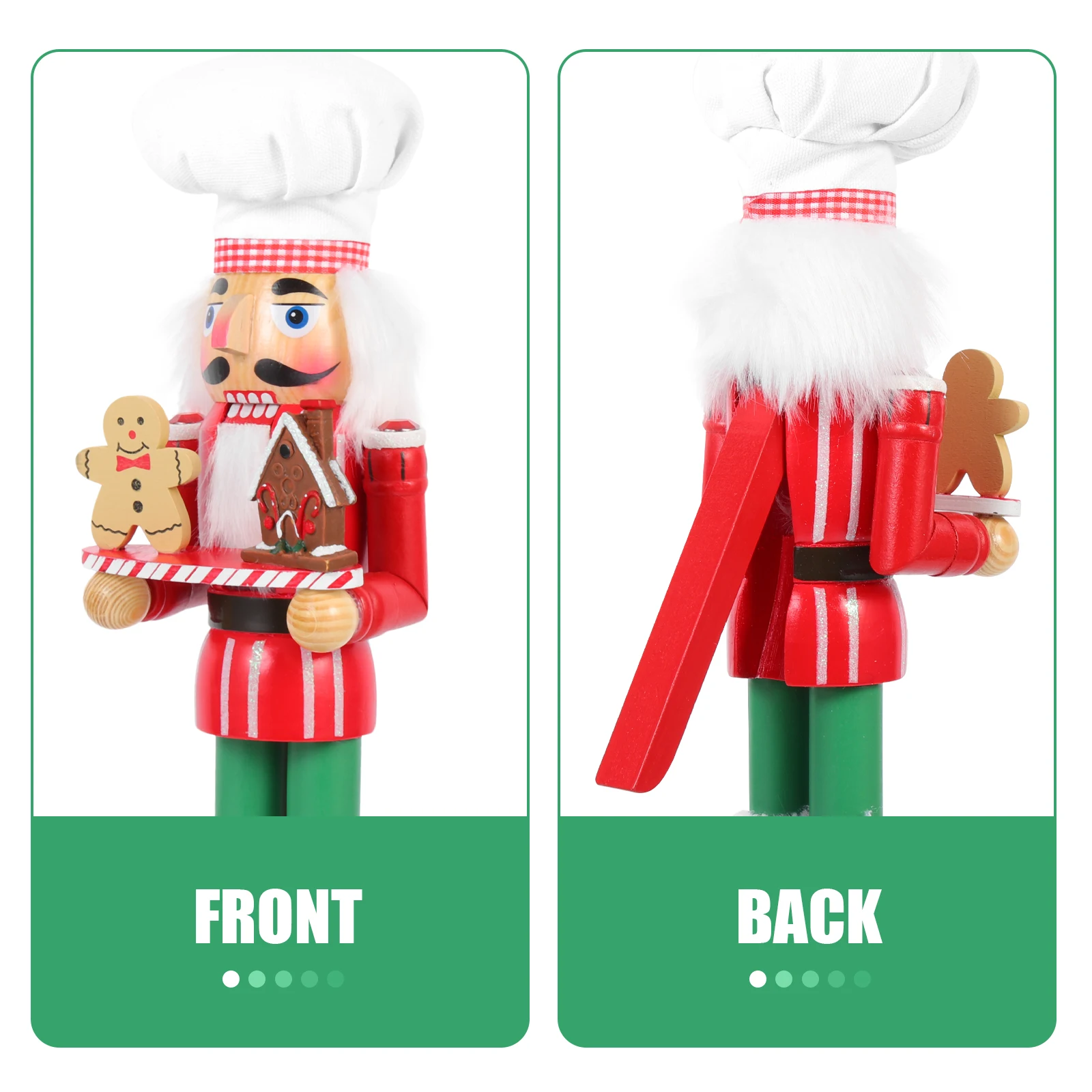 

Nutcracker Ornament Christmas Decorations Soldier Ornaments Statue Centerpieces for Dining Table The Desktop Figurine