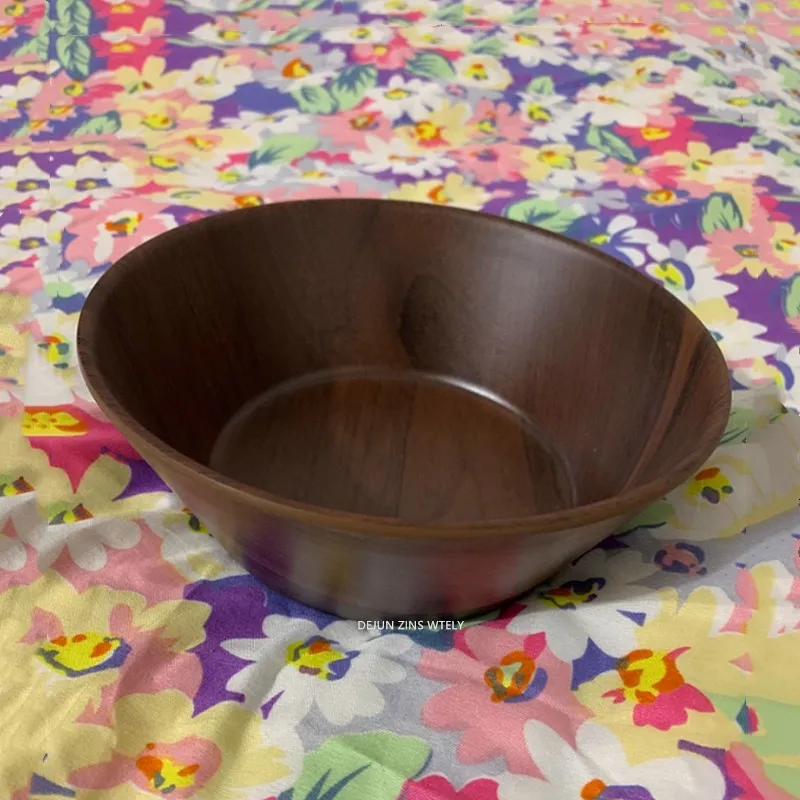 Cuenco de fideos irrompible grueso, cuenco de melamina japonés, vajilla de plástico para el hogar, tazón de sopa resistente a altas temperaturas, 1 ud.