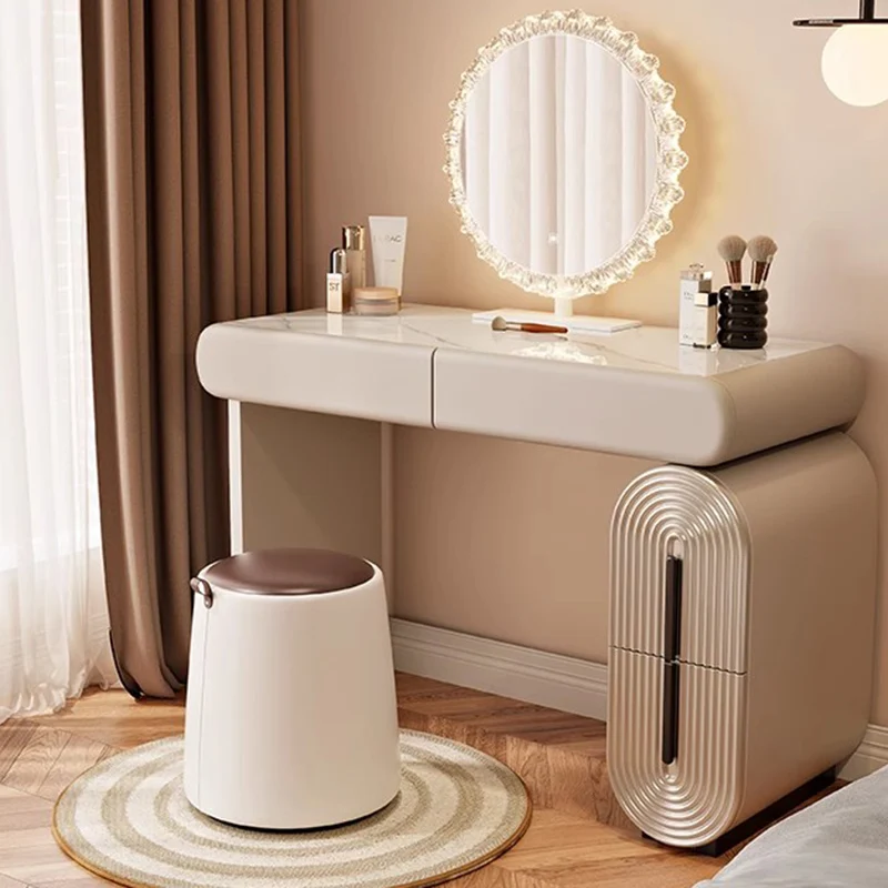 

Women Tool Dressing Table Chest Modern Bedroom Desk Makeup Dressing Table Nail Bedside Mesa De Maquillaje Postmodern Furniture