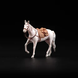 1/87 1/64 1/43 Painted White Dragon Horse Model Micro Action Figures Miniature Scenes For Collection Decoration Gifts
