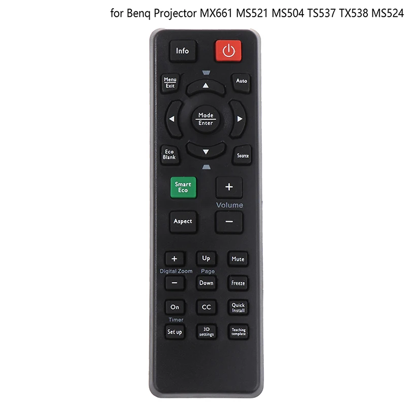 1 Control remoto para proyector BENQ MX661 MS521 MS504 TS537 TX538 MS524 Control remoto