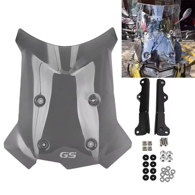 

Motorcycle Extension Rise Windshield For 2018 2019 2020 2021 BMW F750GS F850GS F 750 850 GS ADV Windscreen Screen Smoke