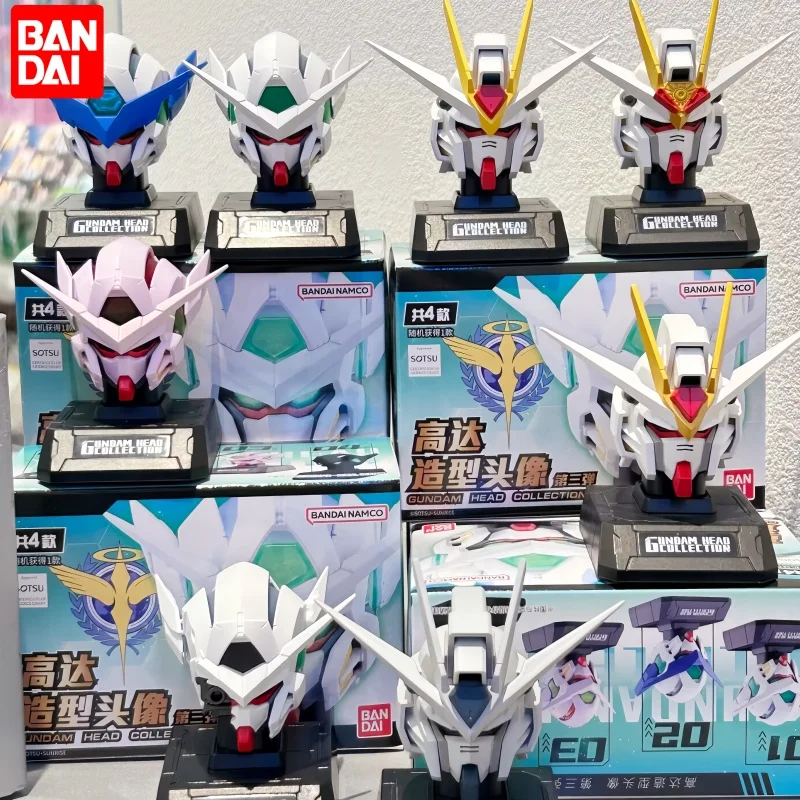 

Bandai Gundam Head Collection Volume 3 Blind Box Cute Action Figure Collectible Desktop Display Ornament Gift For Anime Fans