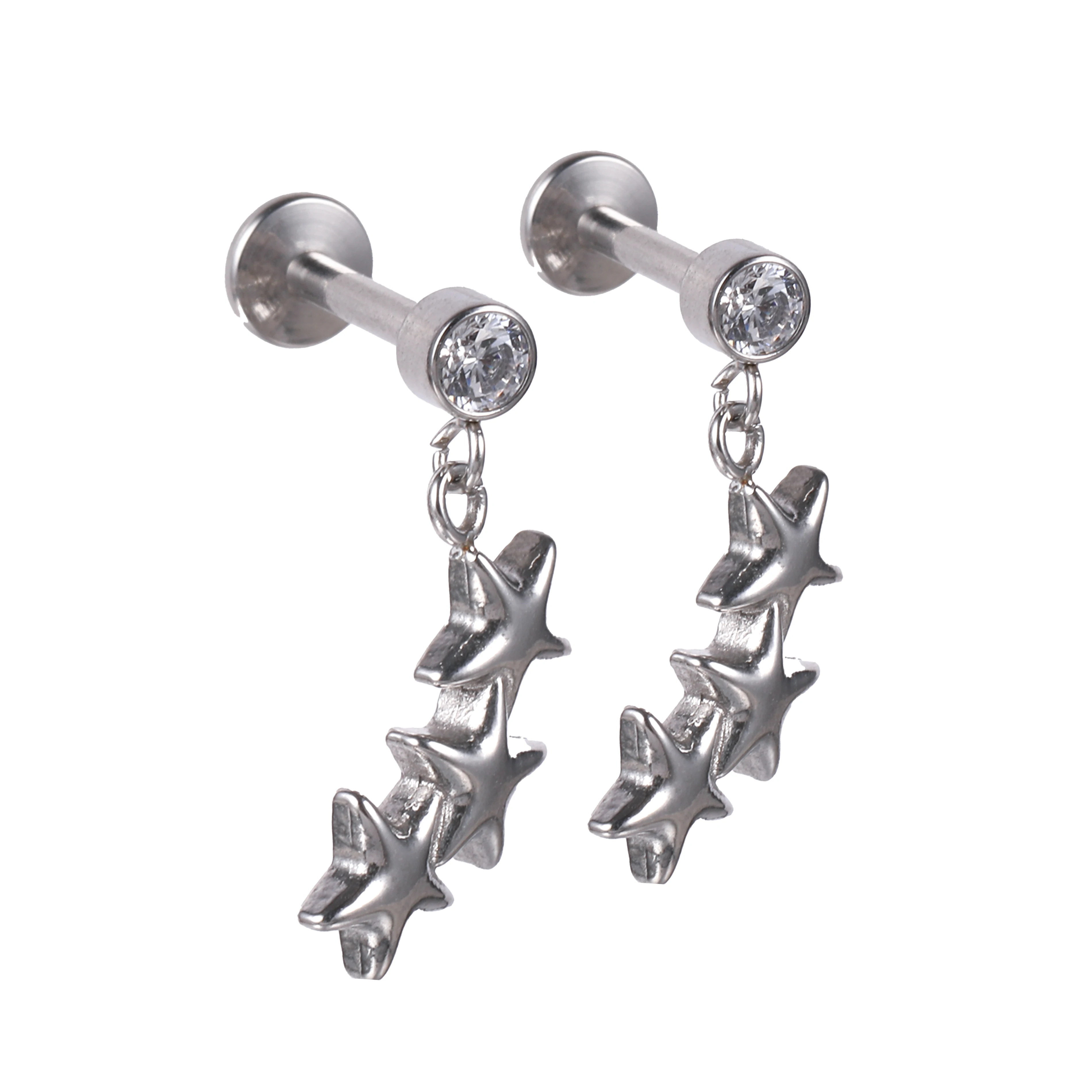 1 Pasang Anting Kancing Bintan - Body Jewelry High End ulasan dan harga