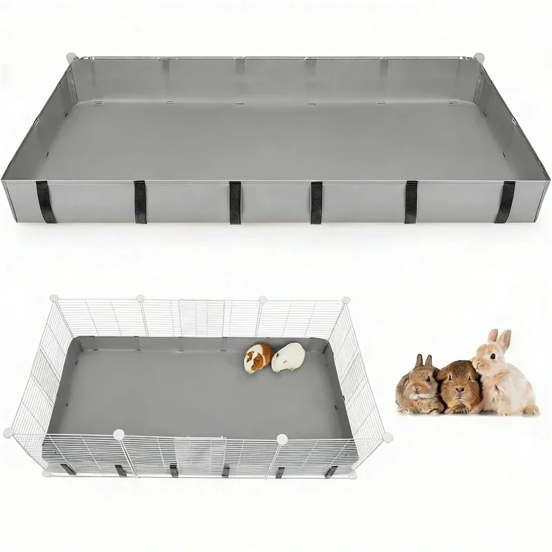 PVC Guinea Pig Cage Liner Waterproof Durable Non Slip Urine Proof Bottom Cover For Rabbits Hamsters Small Pets Home Use Mat - view 3