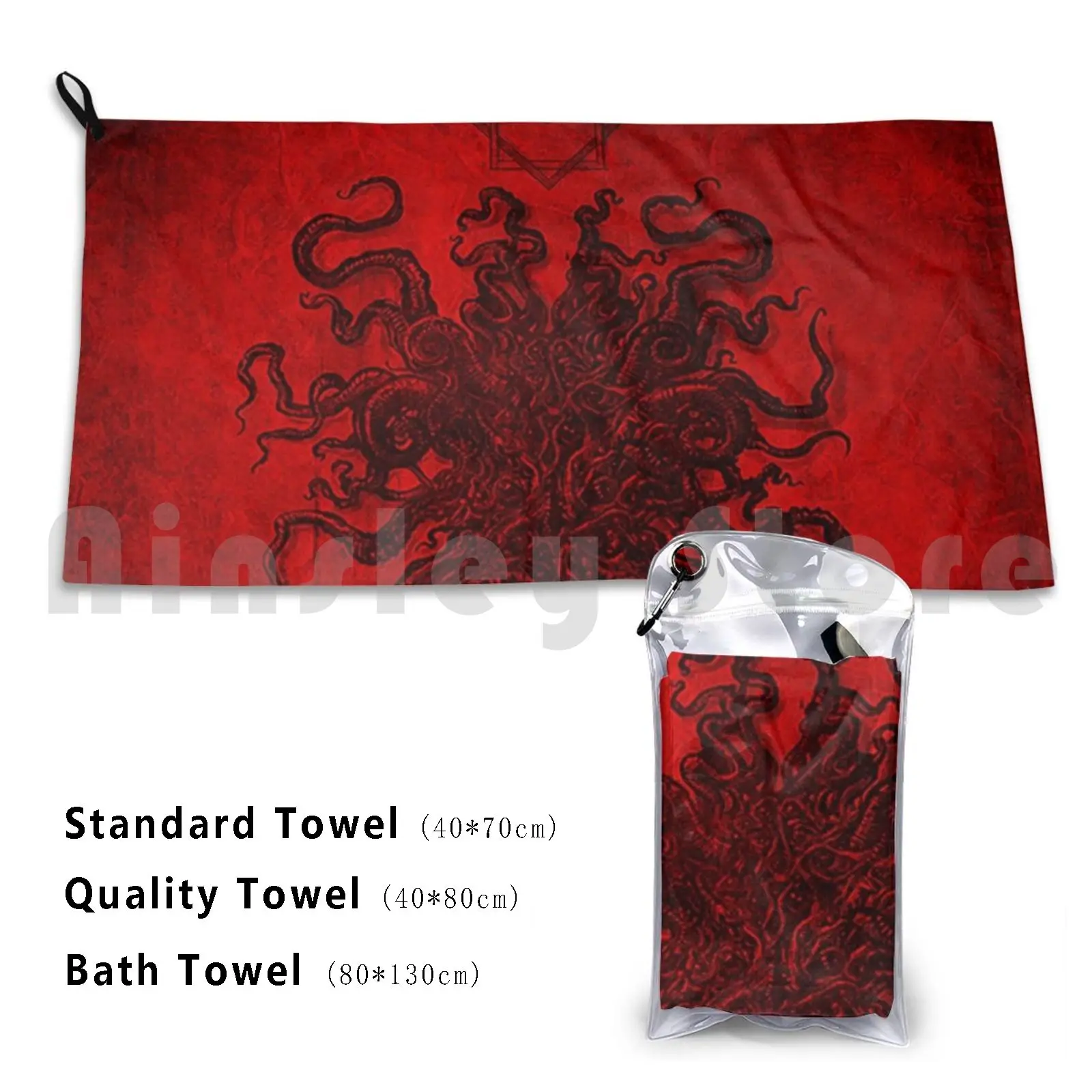 Shub Niggurath Bath Towel Beach Cushion Shub Niggurath Nyarlathotep Cthulu Demon Daemon Enitites