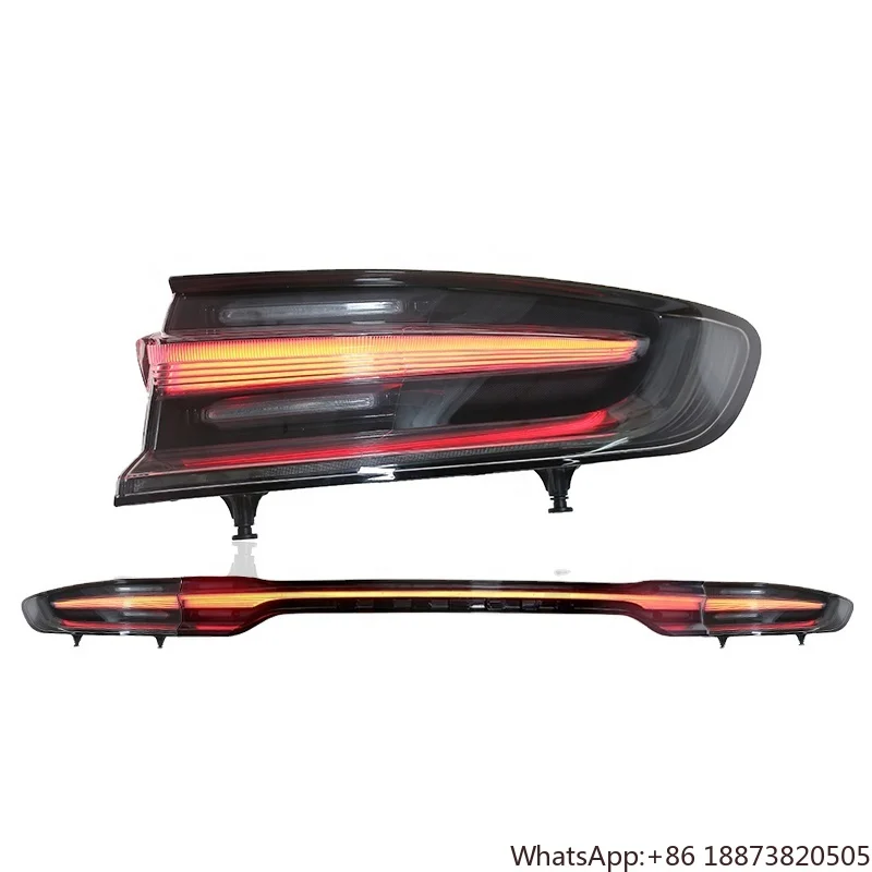 Eigen Merk Led-achterlichten voor Porsche Macan 2014-2017 2.0T Upgrade 12V Rode Lens Nieuwe Staat-95B/95B.2