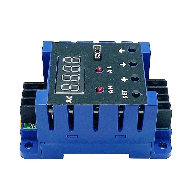 AC digital display ammeter current sensing switch upper and lower limit alarm delay relay detection DC power supply