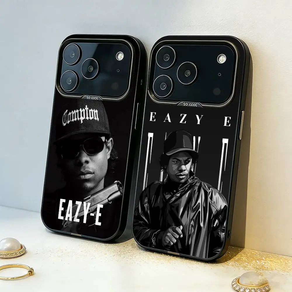 

Charismatic E-Eazy E Rapper Phone Case For iPhone17,16,15,14,13,12,11,Pro,MAX White Matte Shockproof Cover