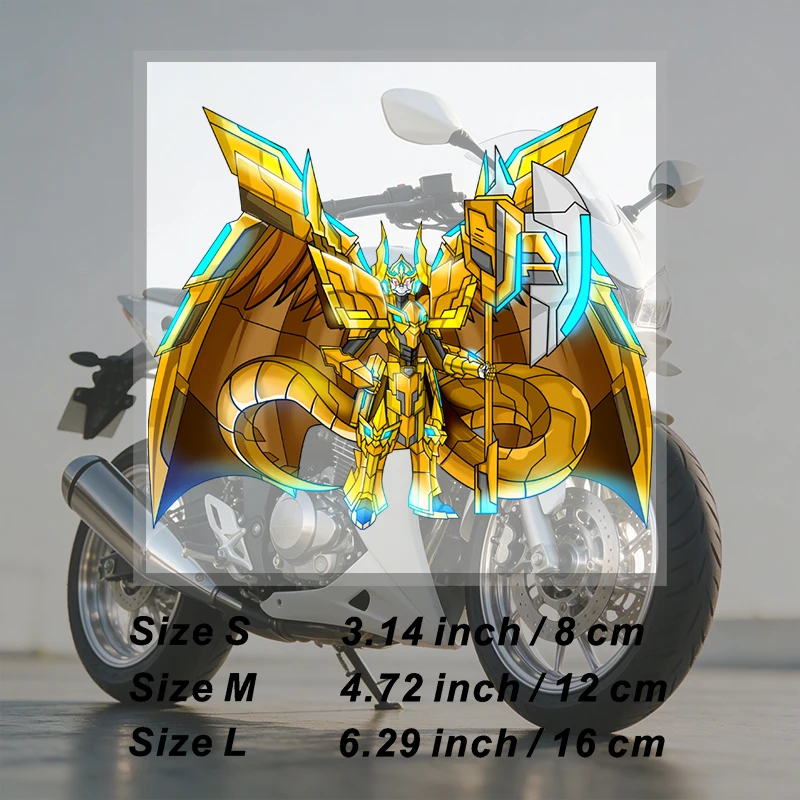 Car Stickers Anime Knight Vinyl Decal Waterproof Die Cut Removable Bubble Free Weatherproof for Car Door Helmet Trunk Auto Decor