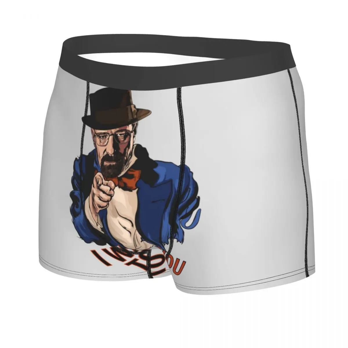 Novelty Funny Walter White I Want You To Cook Boxers Shorts Underpants Men's Breathbale Breaking Bad Briefs Underwear