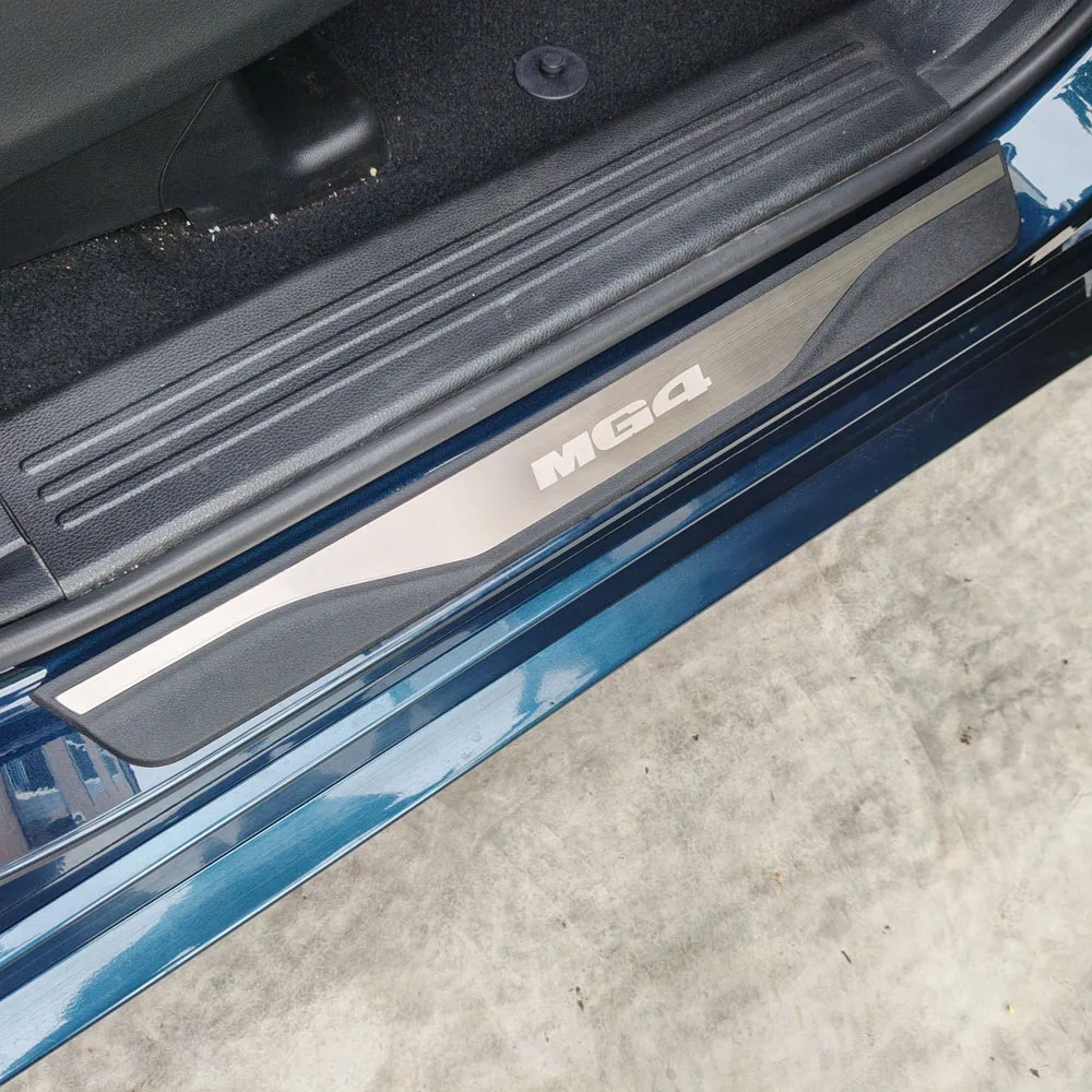 Für MG4 Urban 2026 2027 Zubehör Auto Edelstahl Kunststoff Türschwellerleiste Pedalabnutzungs-Schutzfolie Aufkleber – Detail 4