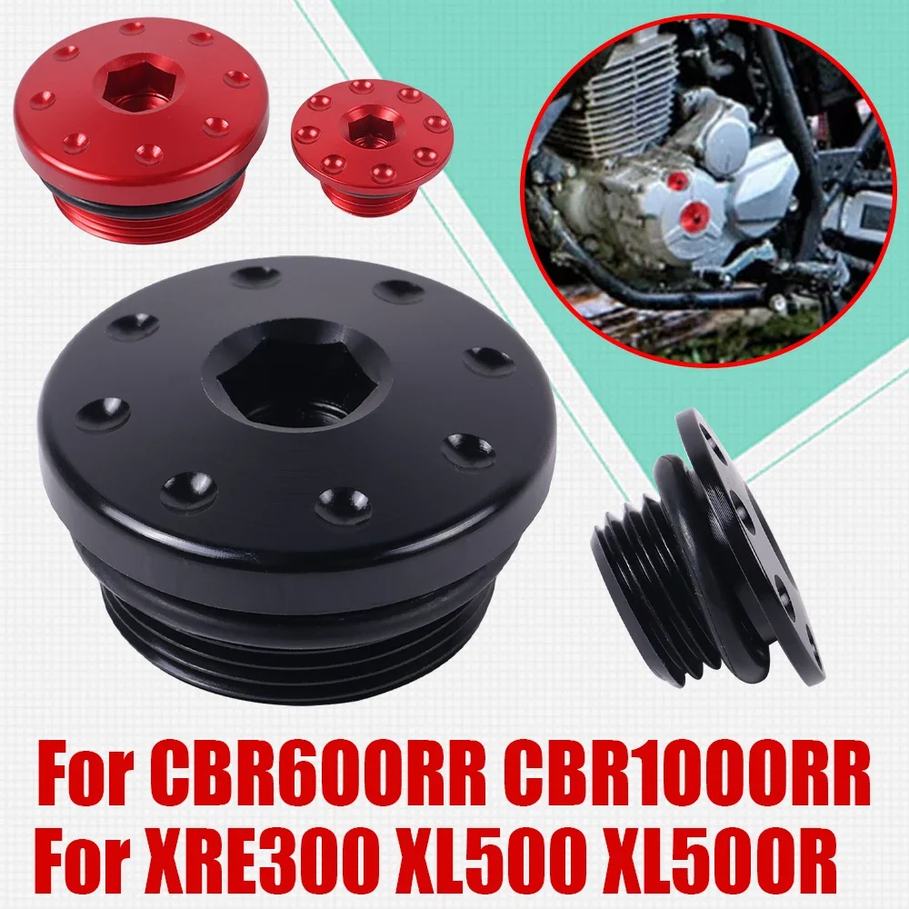 Tapa del orificio del tornillo de sincronización del motor para HONDA CBR600RR CBR1000RR XRE300 XRE 300 XL500 XL500R Accesorios para motocicleta