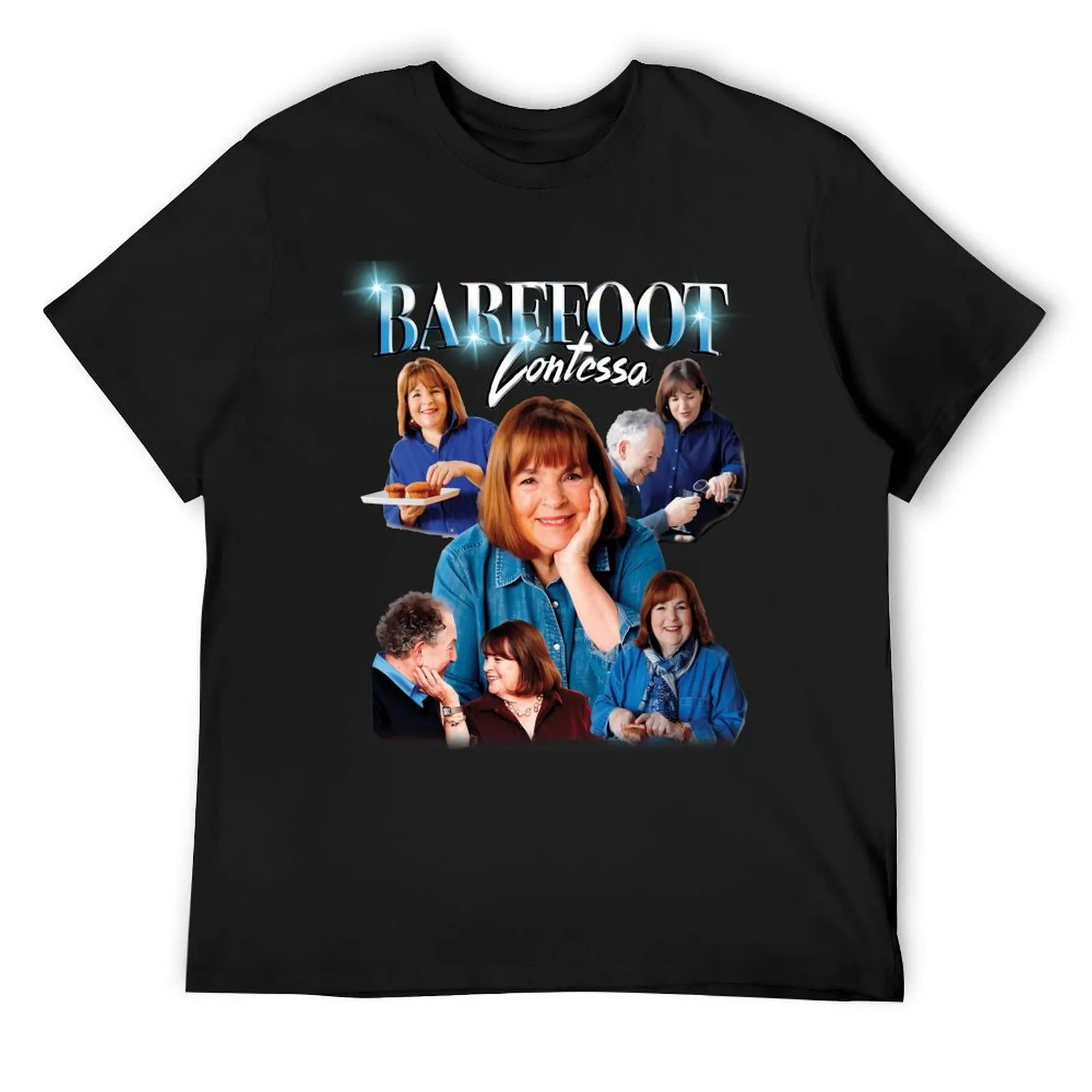 

Barefoot Contessa Ina Garten 90S Bootleg T-Shirt sports fans tops oversized Short sleeve tee Men's cotton t-shirt