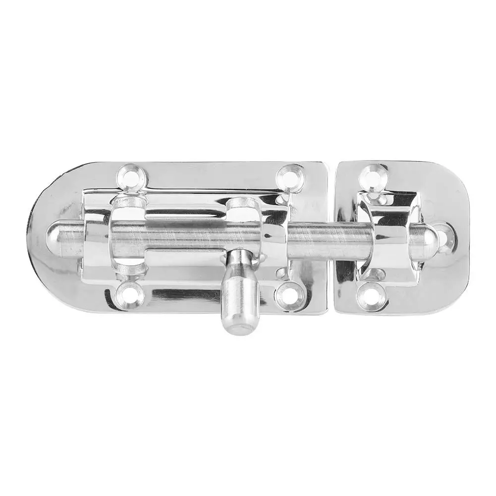 

Boat Cabin Door Latch Lock Barrel Latch Padlock Clasp Set Brushed Finish for Windows Drawers and Cupboards