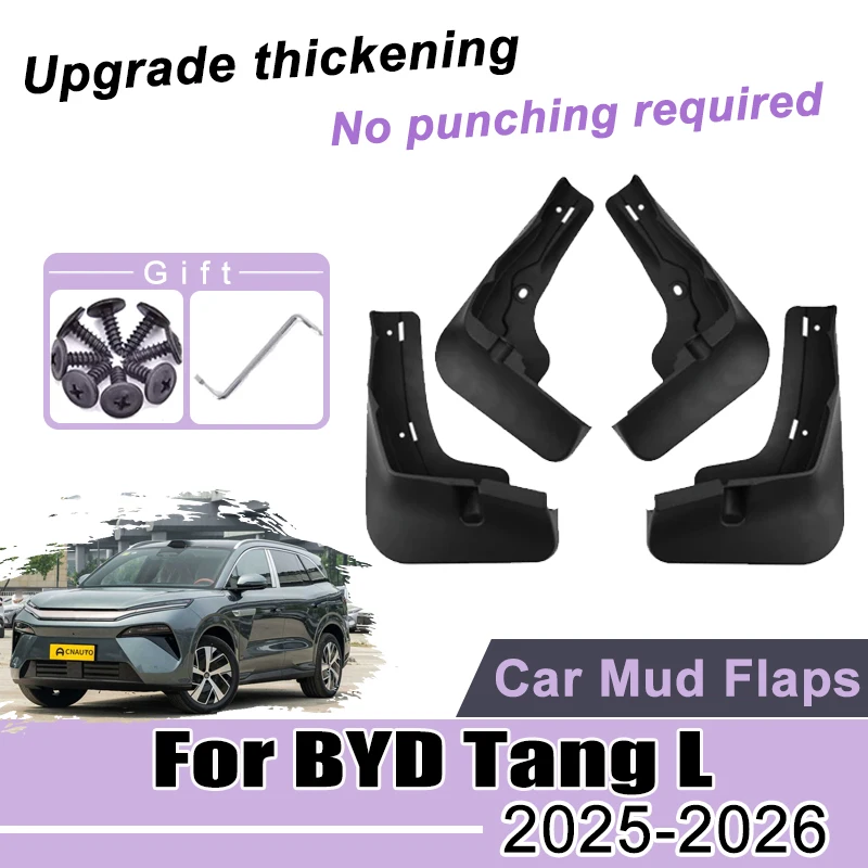

4pcs Car Mudguards for BYD Sealion 8 Tang L 2025 2026 ABS Wheels Mud Flaps Guards Splash Flap Mudguards Fender Auto Accessories