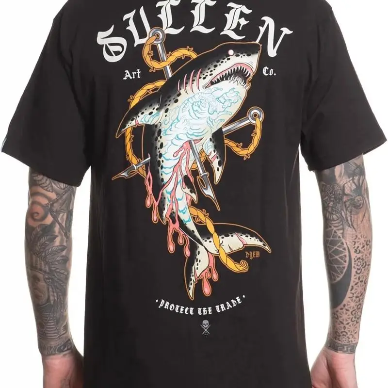 Sullen Art Collective Tattooed Shark Rose T-Shirt