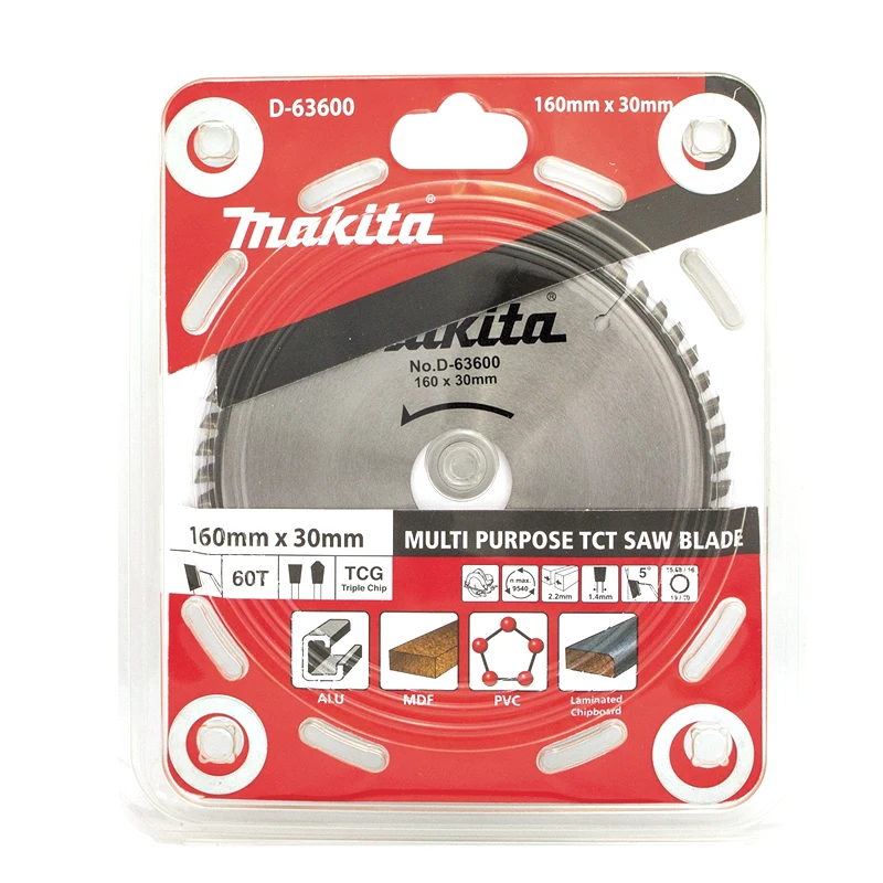 Makita D-63600 Multi Material TCT Blade Fast Accurate Cutting Carpentry Saw Blade Power Tool Accessories