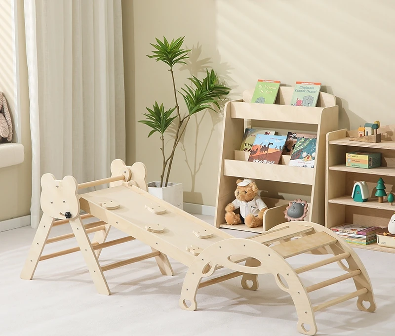 

Piklers Triangle Set Kids Playground Wooden Indoor Playhouse Climbing Wall Inside Playgrounds for Kids