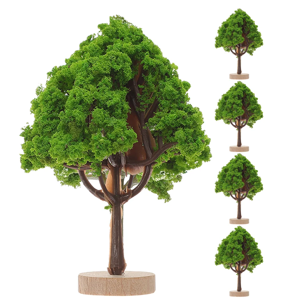 

Simulated Street Trees Miniature Plants Ornament Model Simulation Landscape for Craft Dollhouse Scenery Supplies