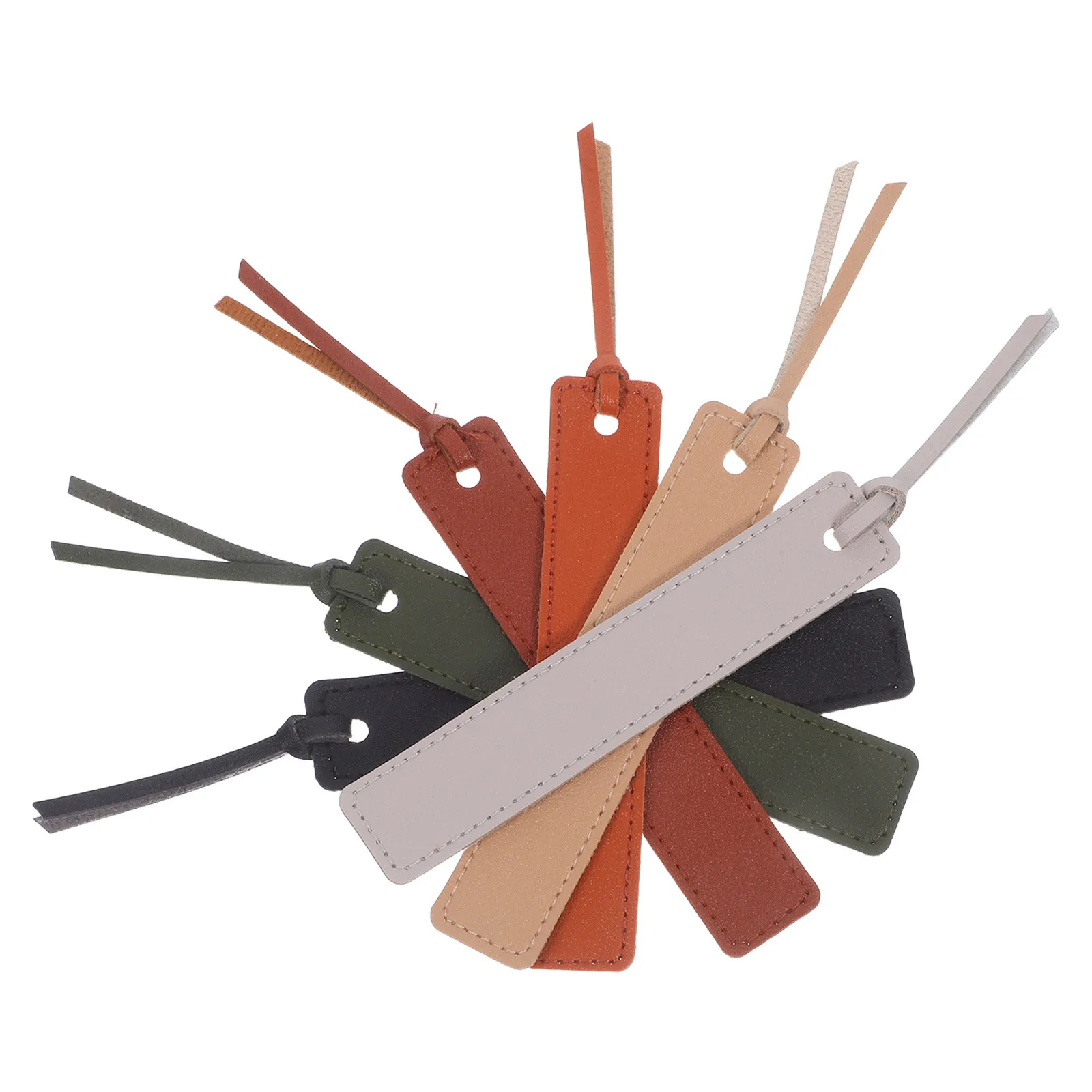 

6Pcs PU Bookmark Handmade Stitched Book Page Markers Reading Accessories for Men Women Students