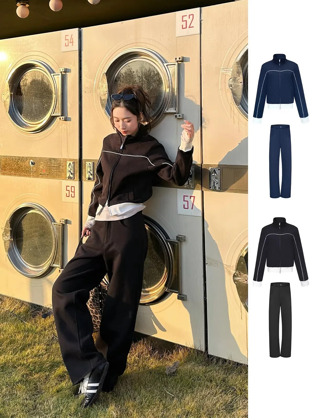 

Новый комплект MOMENTPLAY: свитшот с воротником-стойкой, кардиган и брюки DEARSOCUTE. Купите в Hand Store. Смесь хлопка и полиэстера.