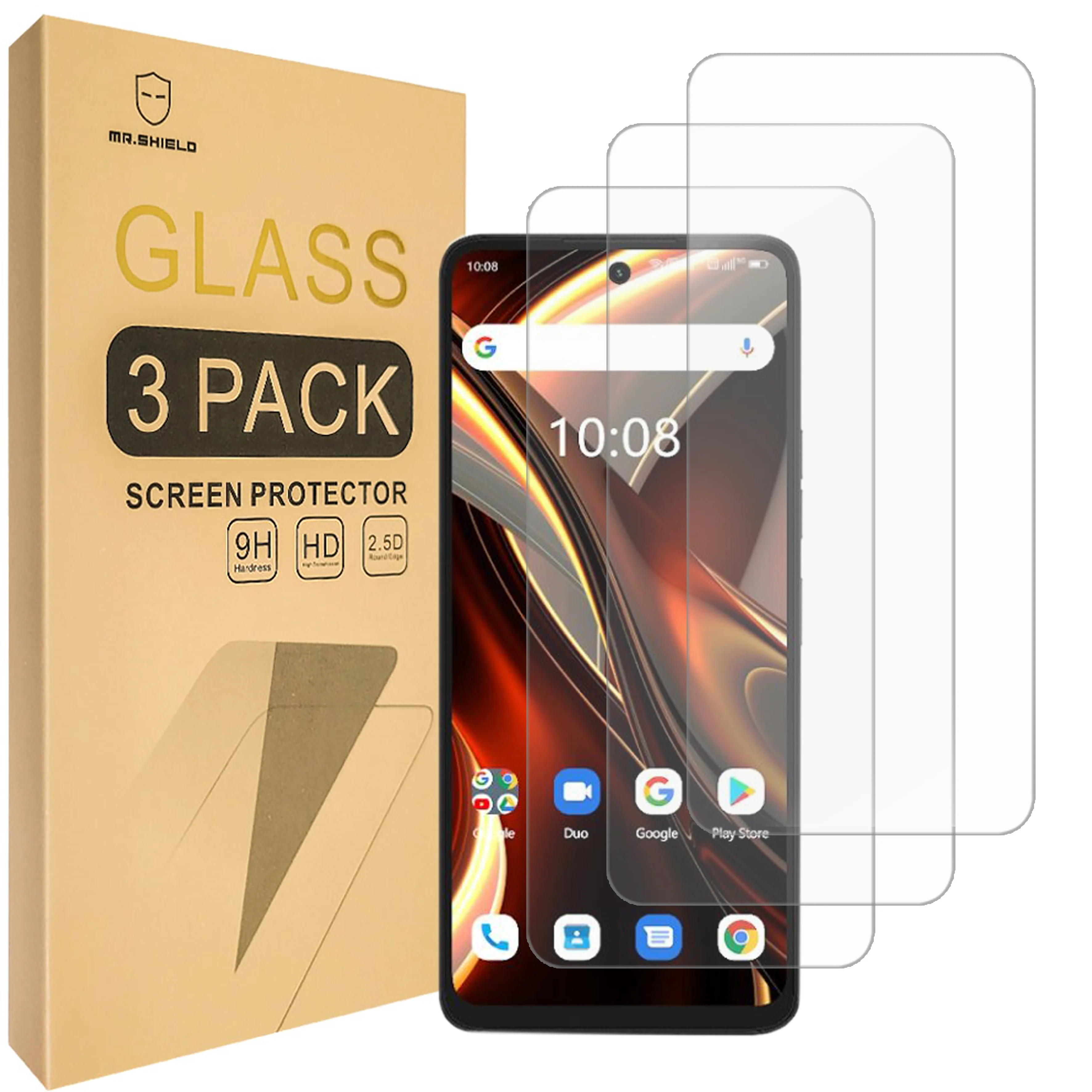 

Mr.Shield [3-Pack] Screen Protector For UMIDIGI A13 PRO MAX 5G [Tempered Glass] [Japan Glass with 9H Hardness] Screen Protector