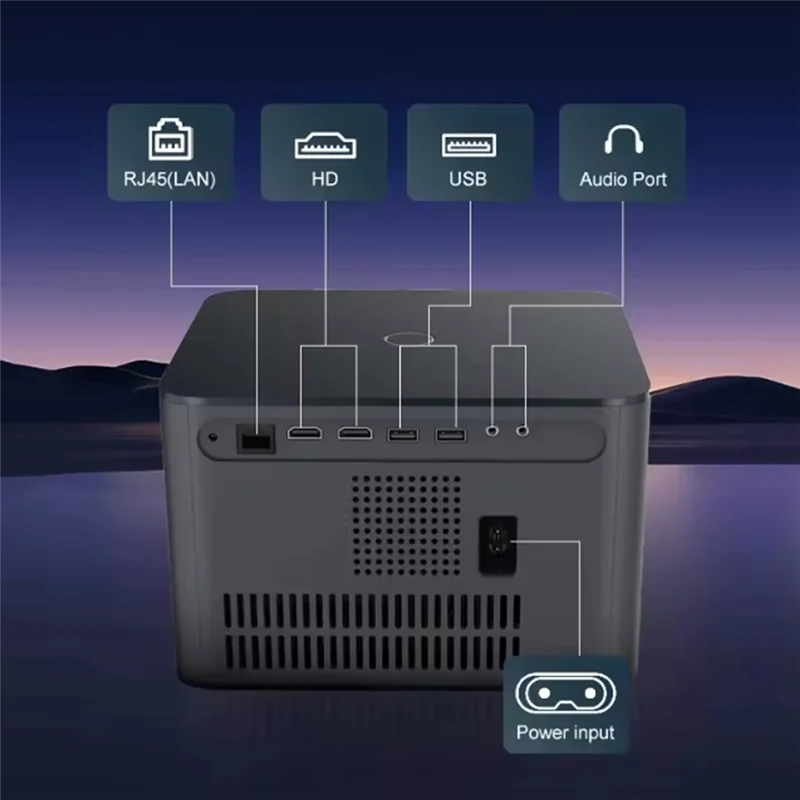 

【Livraison Rapide】Умный проектор: 4K 1080P Ultra HD с автофокусом Android 13 Wi-Fi 6, идеально подходит для домашнего и наружного кинотеатра