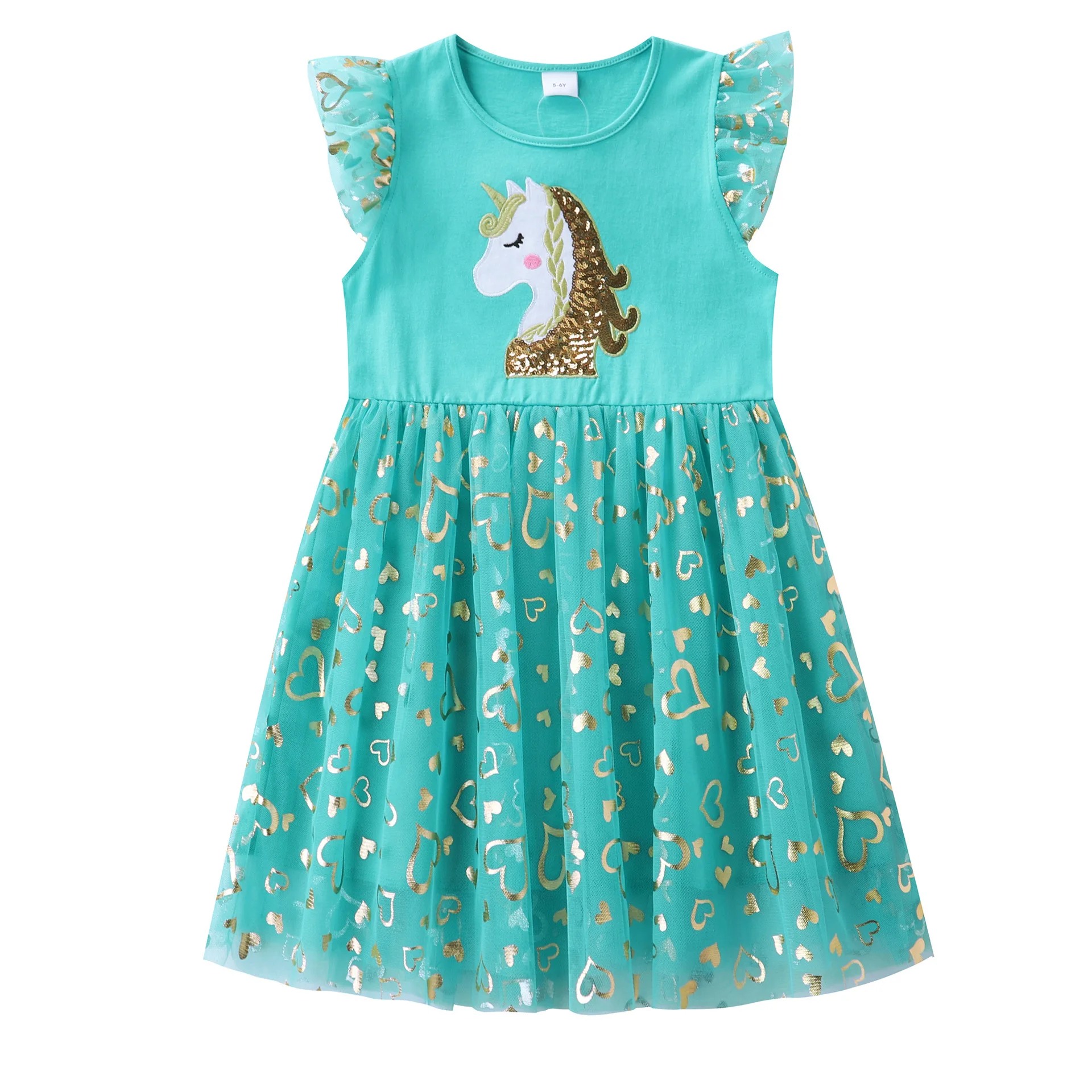 Zeebread Princess Mermaid Girls Dresses Hot Selling Baby Clothing Summer Sleeveless Children's Clothing Frocks