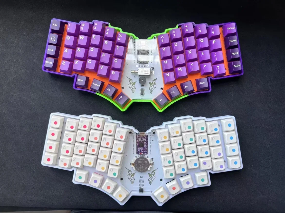 

Cyber WK PLK 54 Mechanical Keyboard Kit Custom Cybe Tri-mode Bluetooth Wireless 2.4G Wired RGB Hot Swap VIA Keyboard Kit for MX