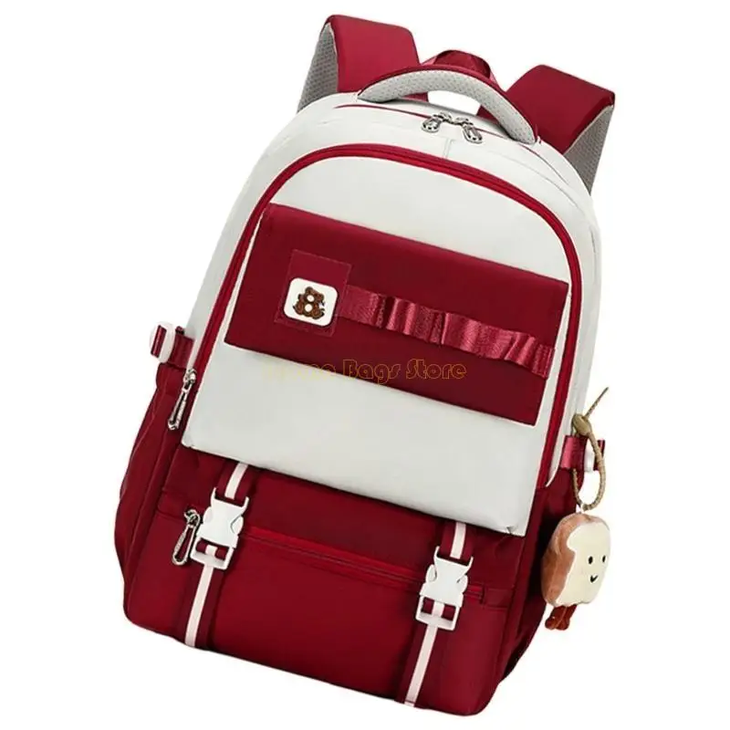 X90D Vielseitiger Schul -Rucksack für Teen Girls Nylon Rucksack mit bequemem Riemen