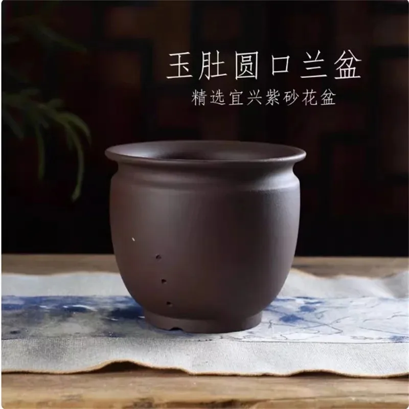

Ceramic Bonsai Pot, Jaw Pot, Round,4 Color,Purple sand,Round Flower Pot, Home Decoration