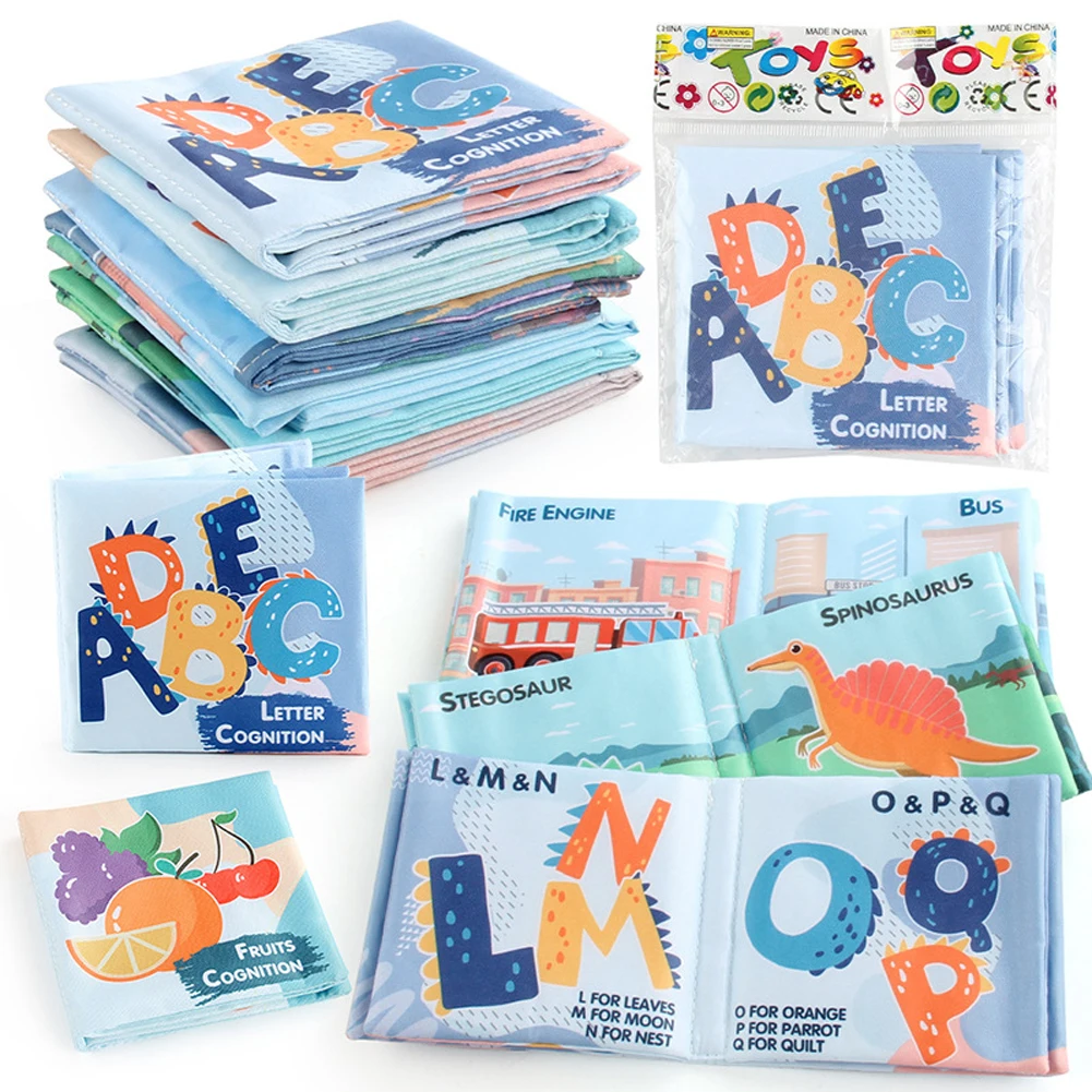 

Baby Cloth Book With Sound Paper Three-dimensional Dinosaur Ocean Cloth Book Early Educational Toys For Gifts