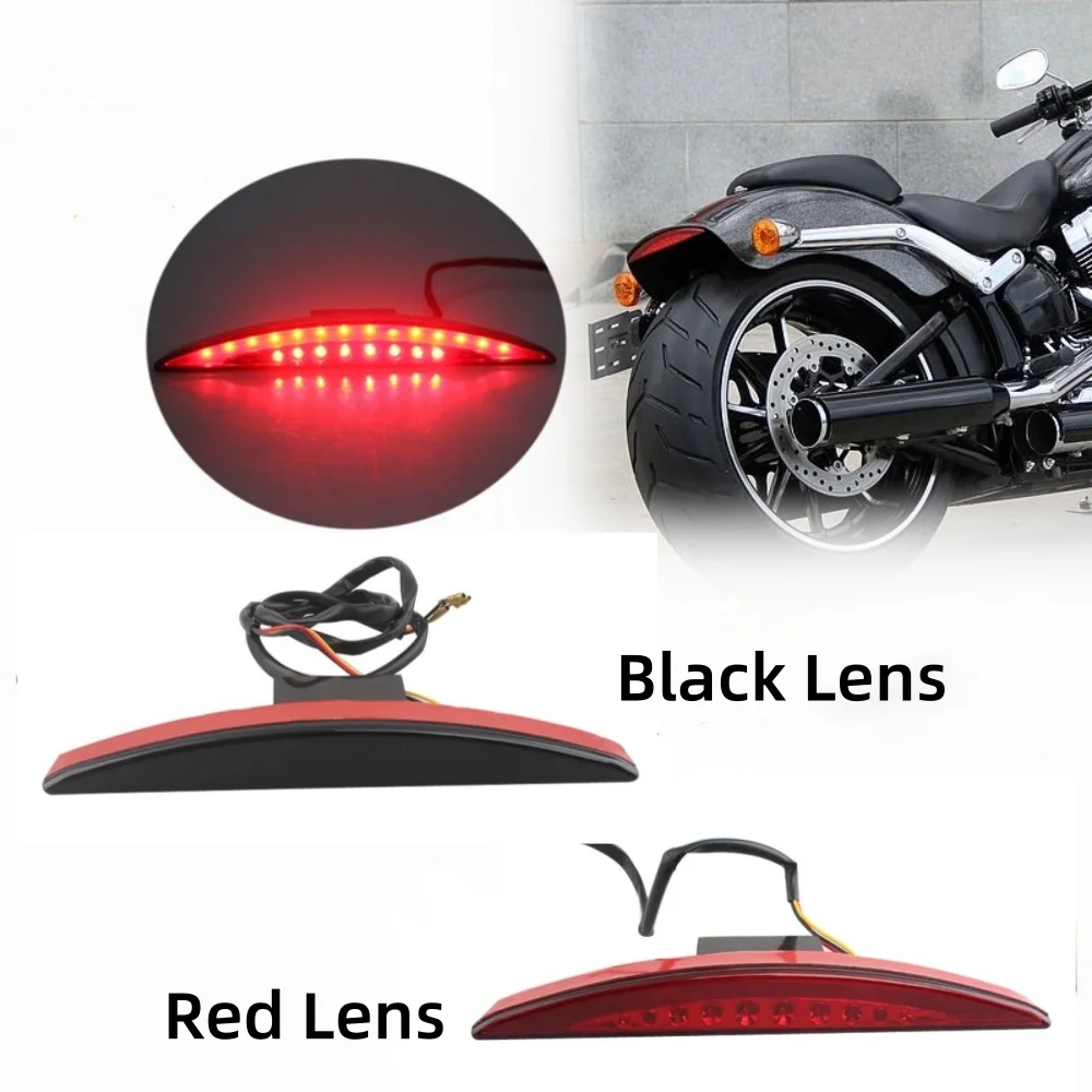 

Motorcycle Rear Fender Tip LED Brake Tail Light Red Run Lamp For Harley Davidson Softail Breakout FXSB CVO FXSBSE FXSE 2013-2017