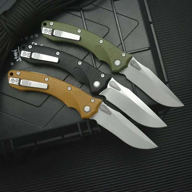 Kesiwo OEM M390MK Blade 59HRC EDC Pocket Folding Knife G10 Handle Hunting Kitchen Survival Outdoor Tool Utility Camping Knife