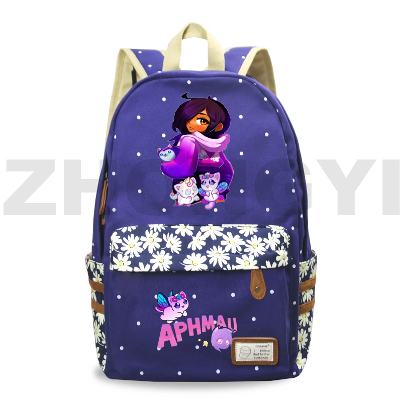 Aphmau Merch Ba Lô Hoa Vải Sinh Đựng Tiểu Trường Trung Học Túi Cho Bé Gái Như Một Con Mèo Mochilas Para Mujer Lưng gói