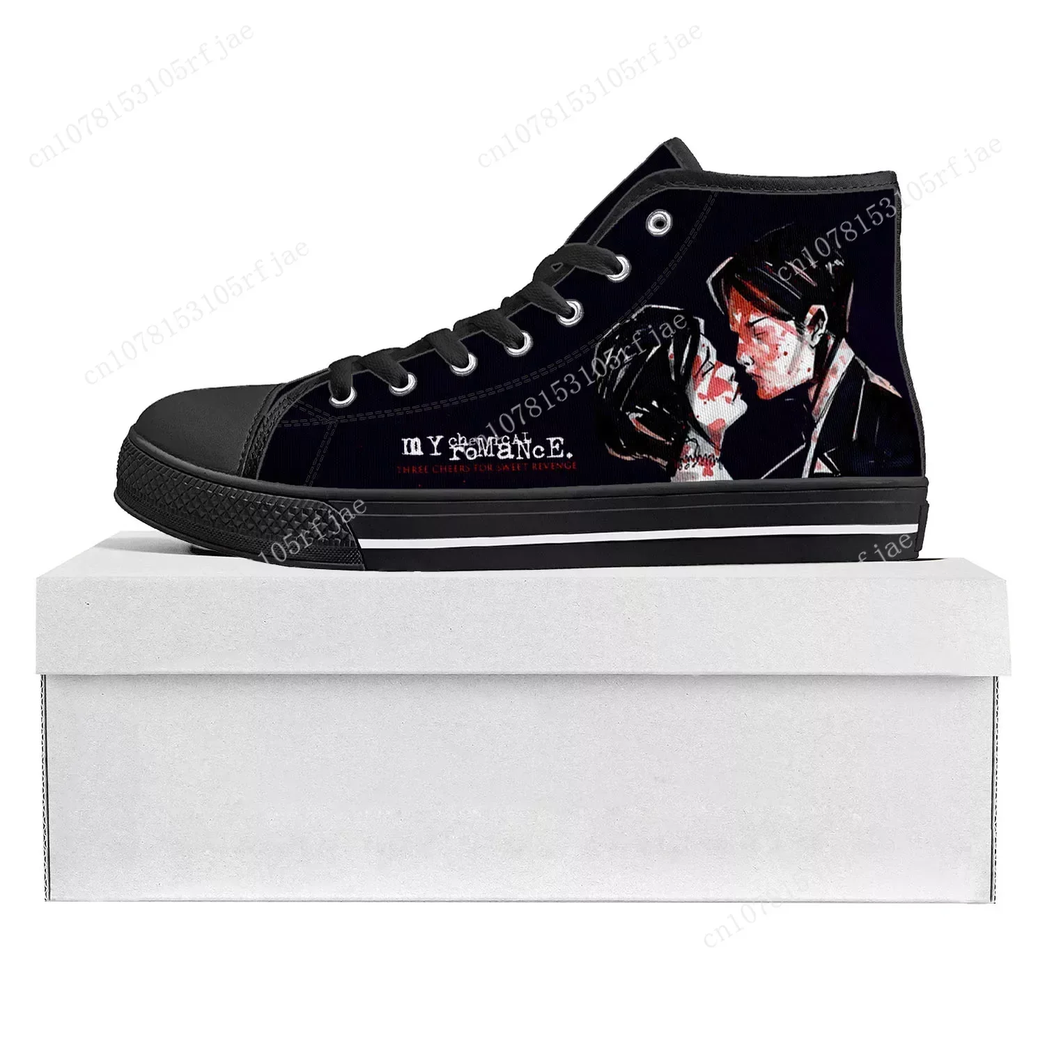 Romance Rock Band Chemical My Fashion High Top High Quality Sneakers Mens Womens Teenager Canvas Sneaker Couple Shoe Custom Shoe