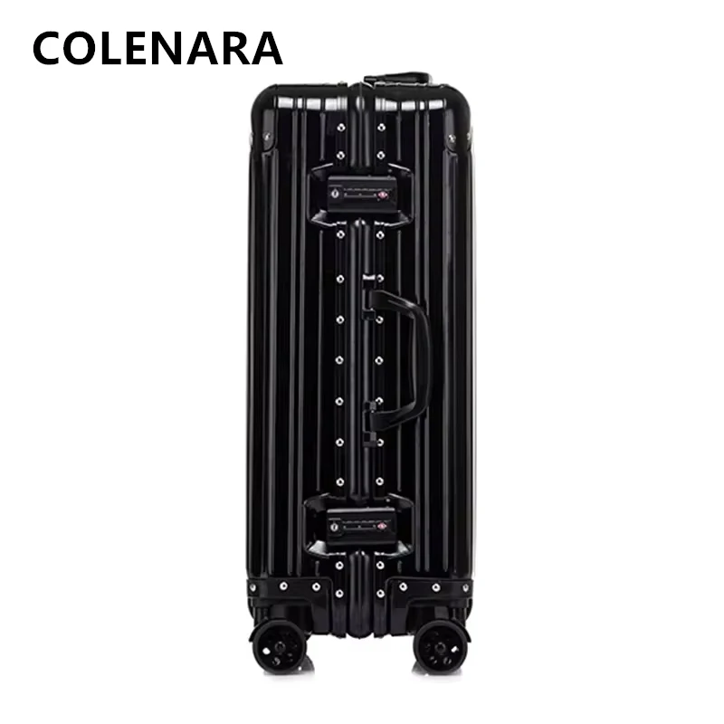COLENARA 20 "24" 26 "29 Zoll Koffer aus Aluminium-Magnesium-Legierung Hochwertiges Großraum-Geschäftsreisegepäck für Herren