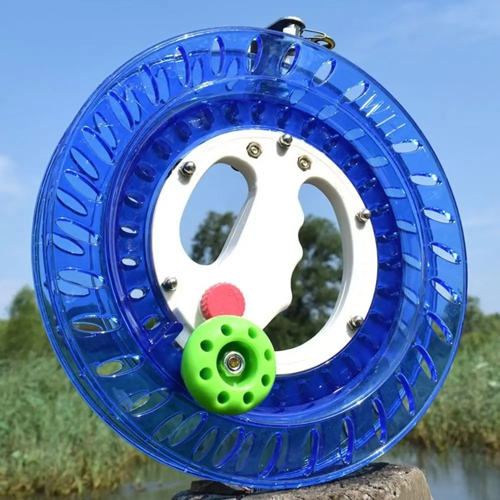 Avvolgitore per mulinello per aquiloni rotondo con impugnatura a mano con filo per aquiloni 300m-1000m Linea per aquiloni Rotolo per aquiloni ABS Accessori durevoli per aquiloni